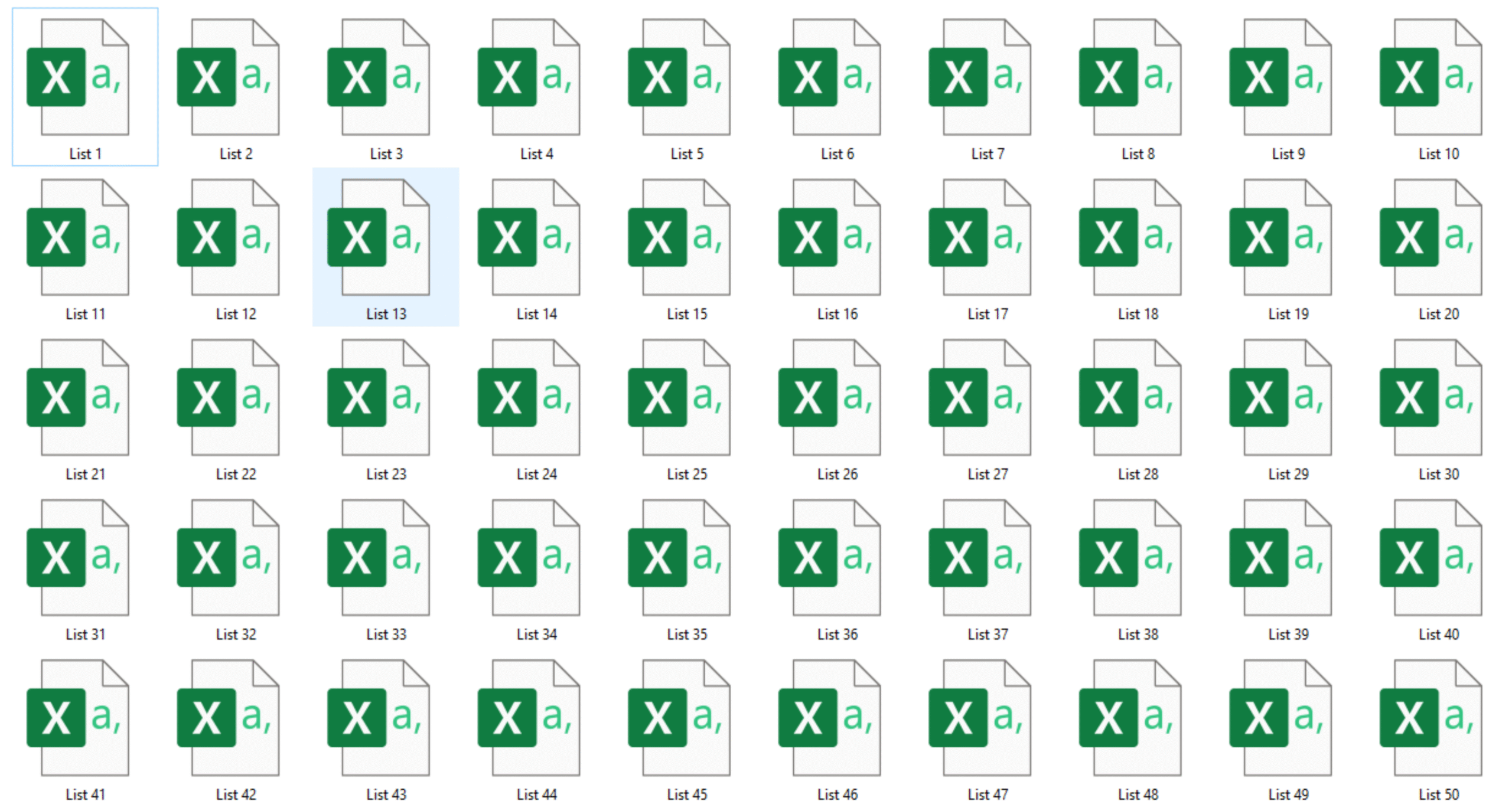 Folder List