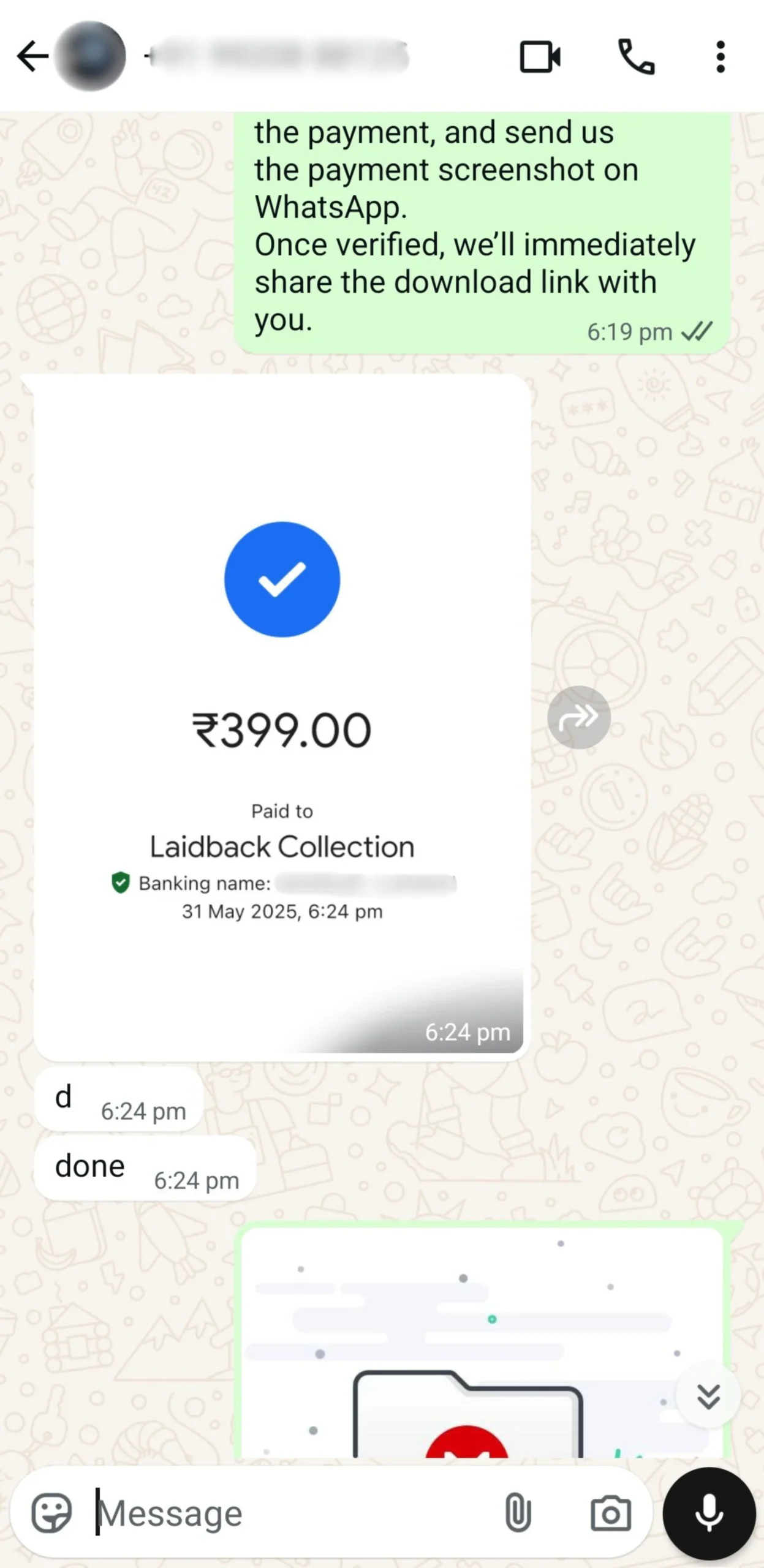 Payment Proof 8